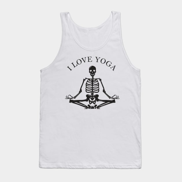Skeletons love yoga but this was to long relax Tank Top by pabrun